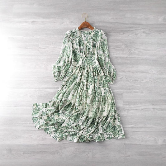 Waist Slimming Light Luxury Floral Skirt Children (Imported)