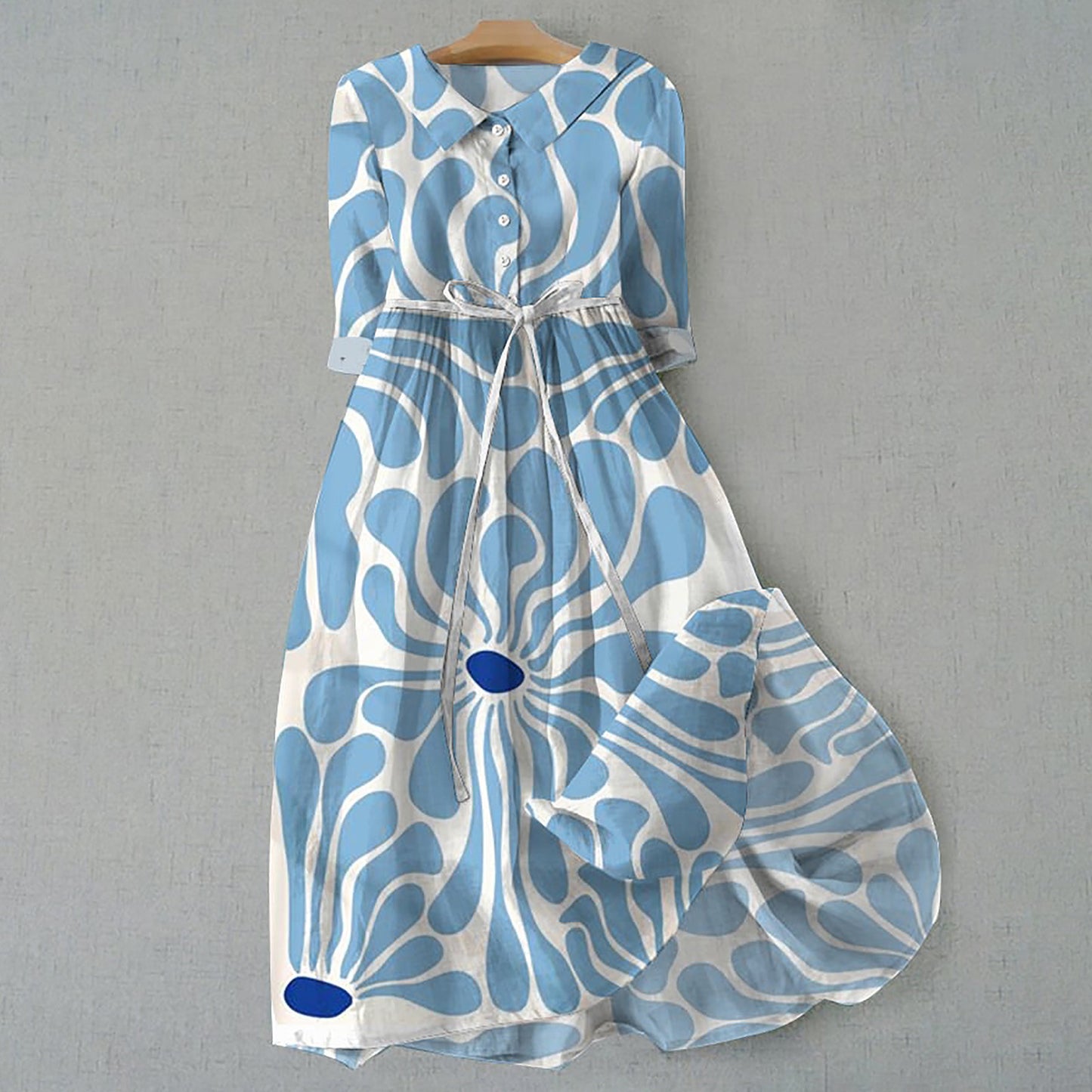 Women's Fashion Personalized Bohemian Printing Dress (Imported)