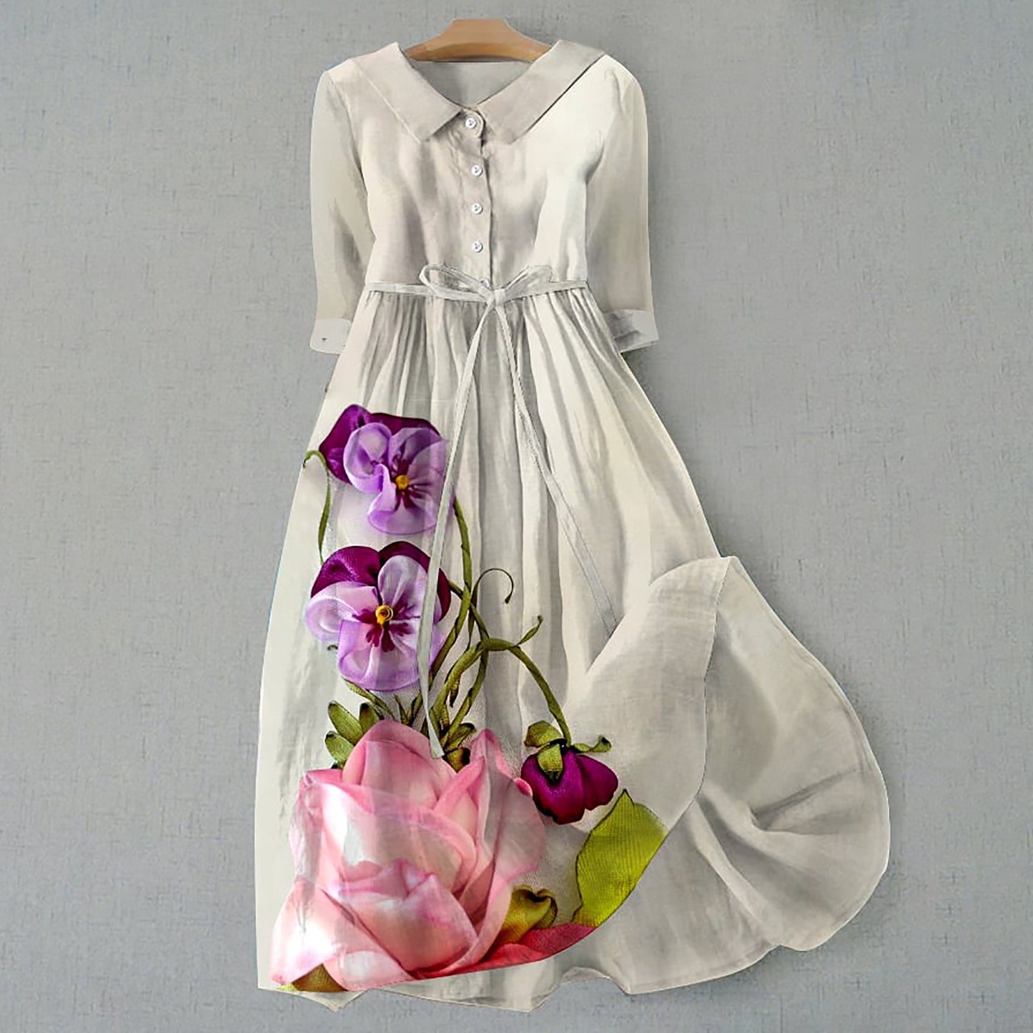 Women's Fashion Personalized Bohemian Printing Dress (Imported)