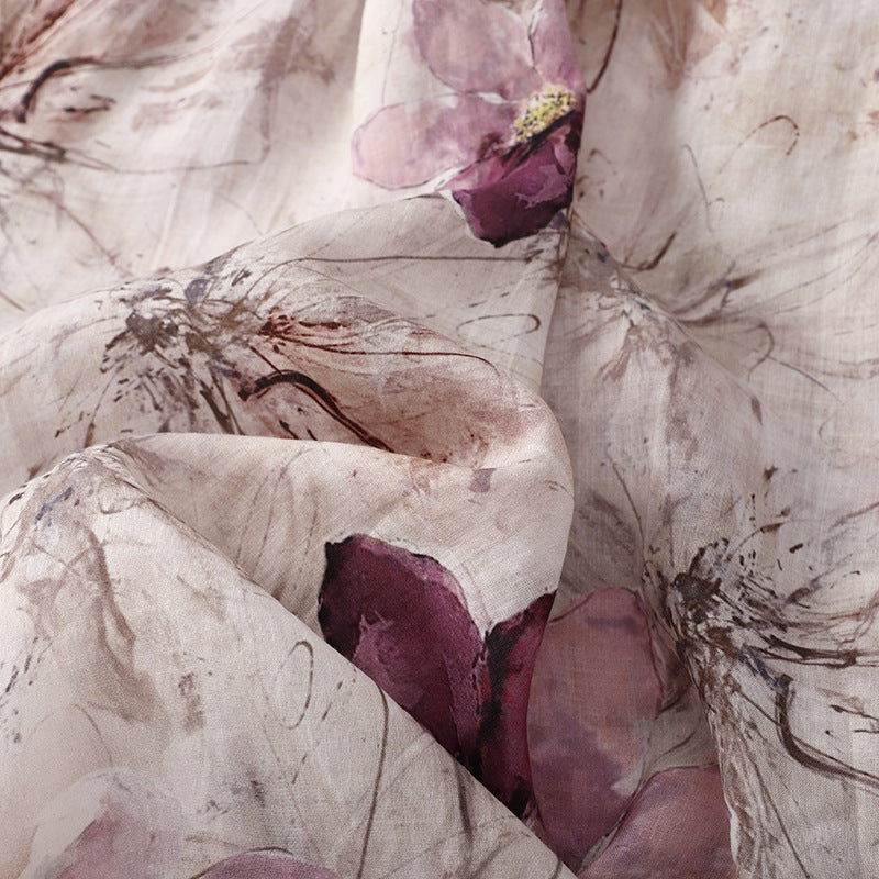 कलात्मक रेट्रो आधी लंबाई आस्तीन पोशाक महिलाओं