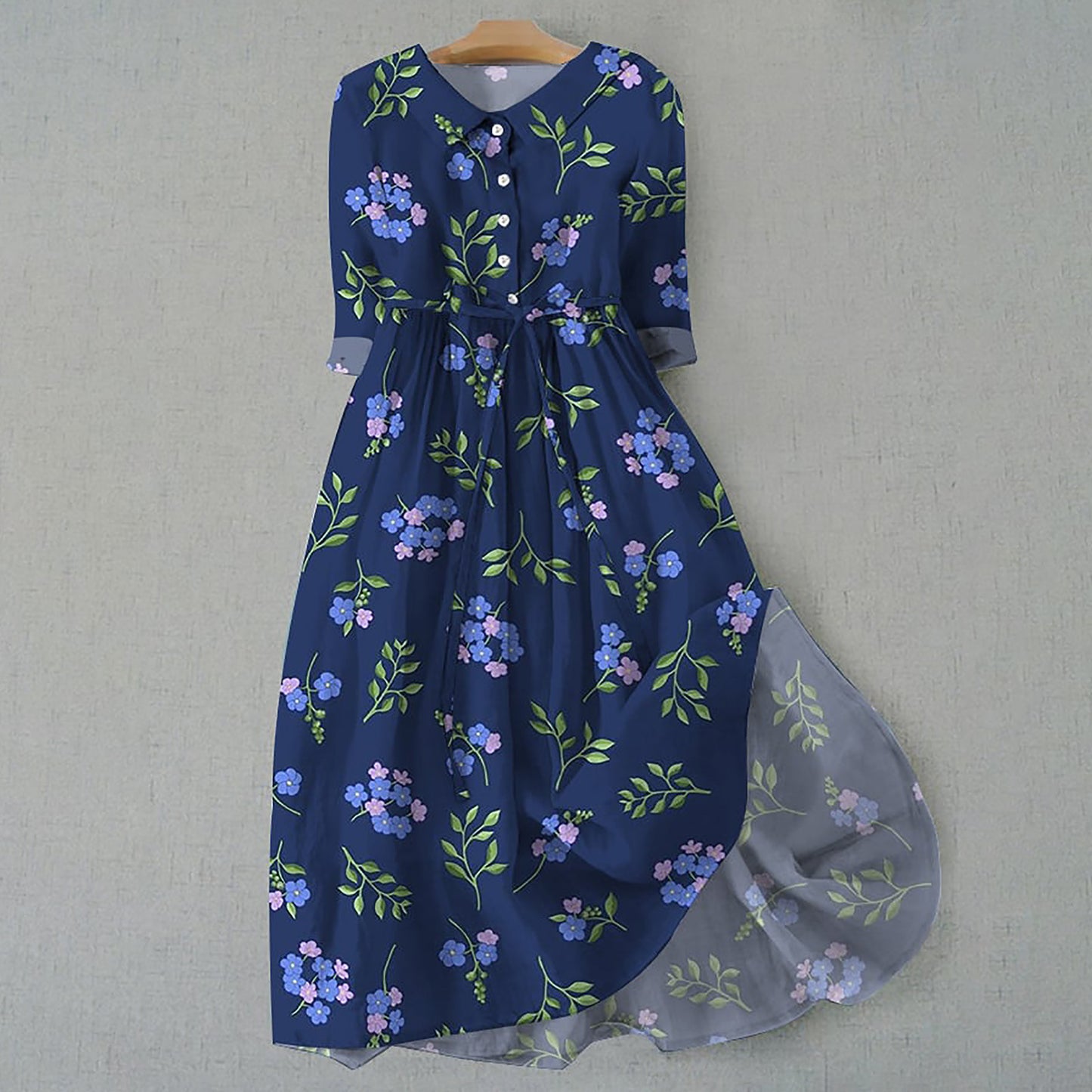 Women's Fashion Personalized Bohemian Printing Dress (Imported)