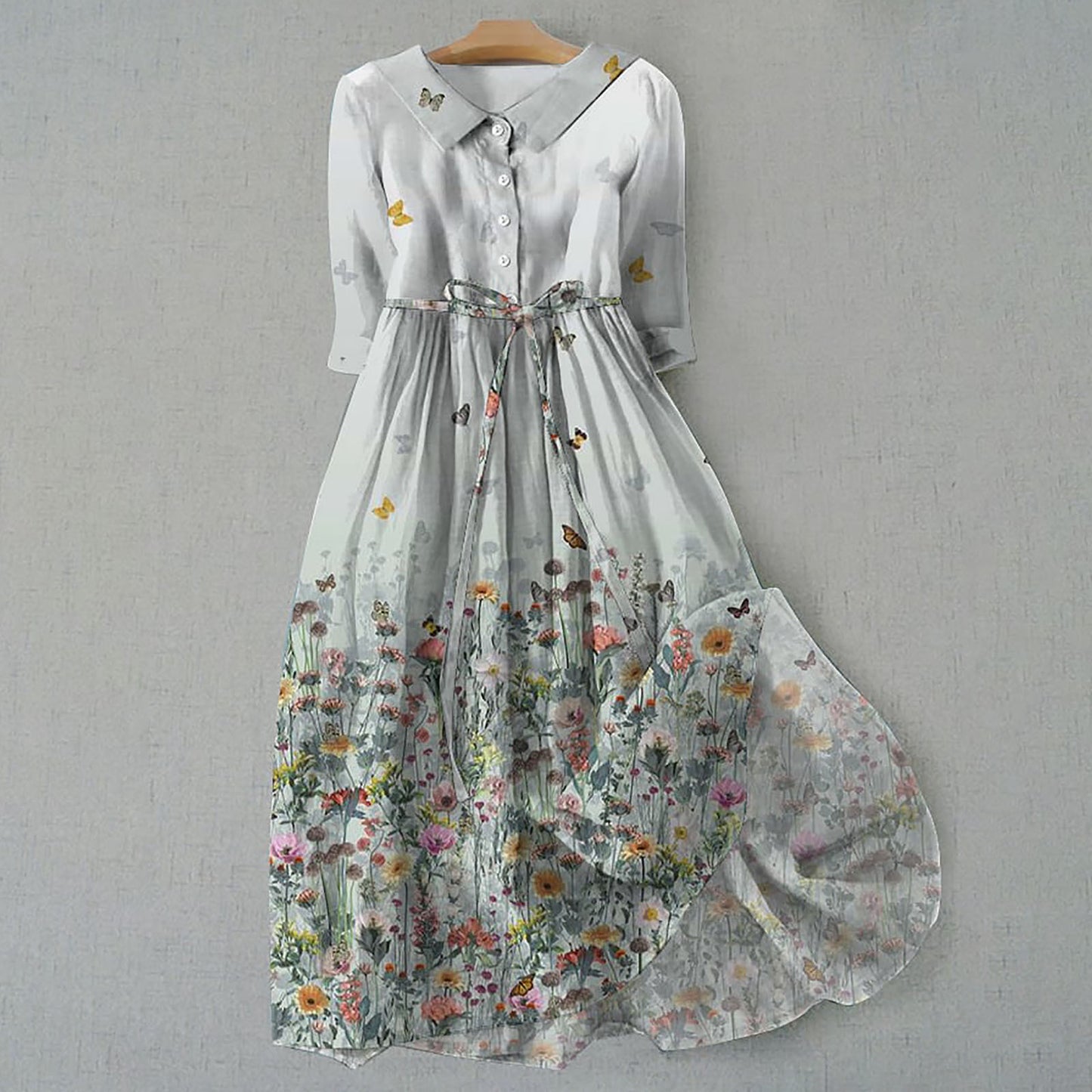 Women's Fashion Personalized Bohemian Printing Dress (Imported)