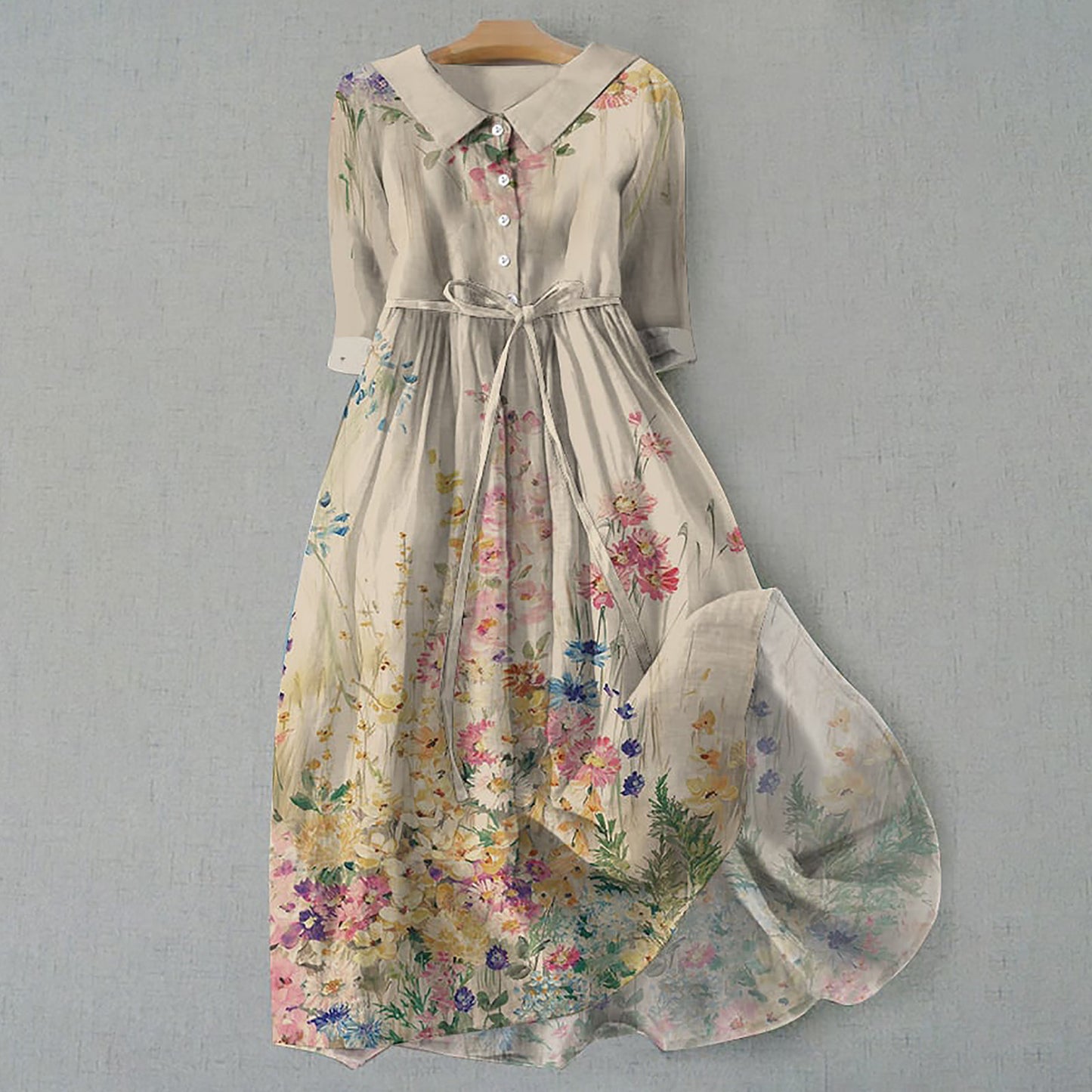 Women's Fashion Personalized Bohemian Printing Dress (Imported)