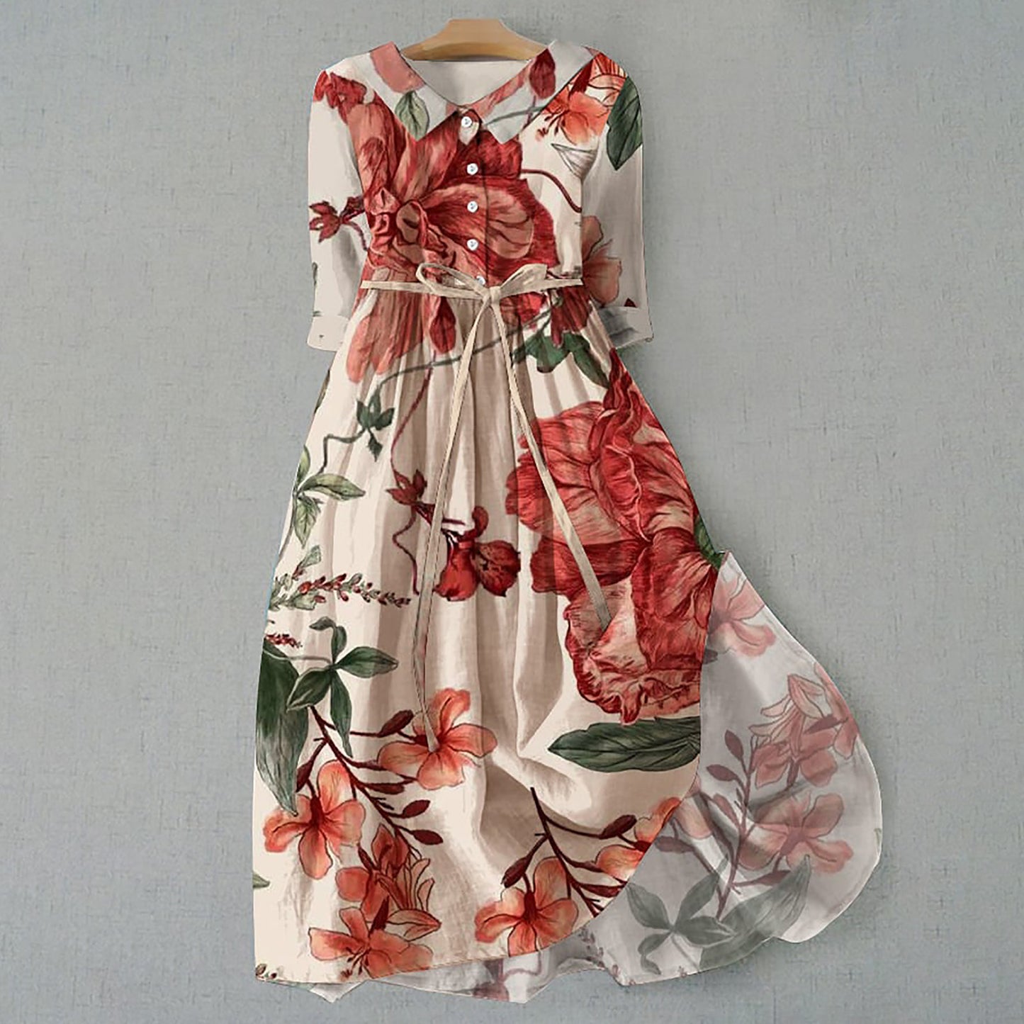 Women's Fashion Personalized Bohemian Printing Dress (Imported)