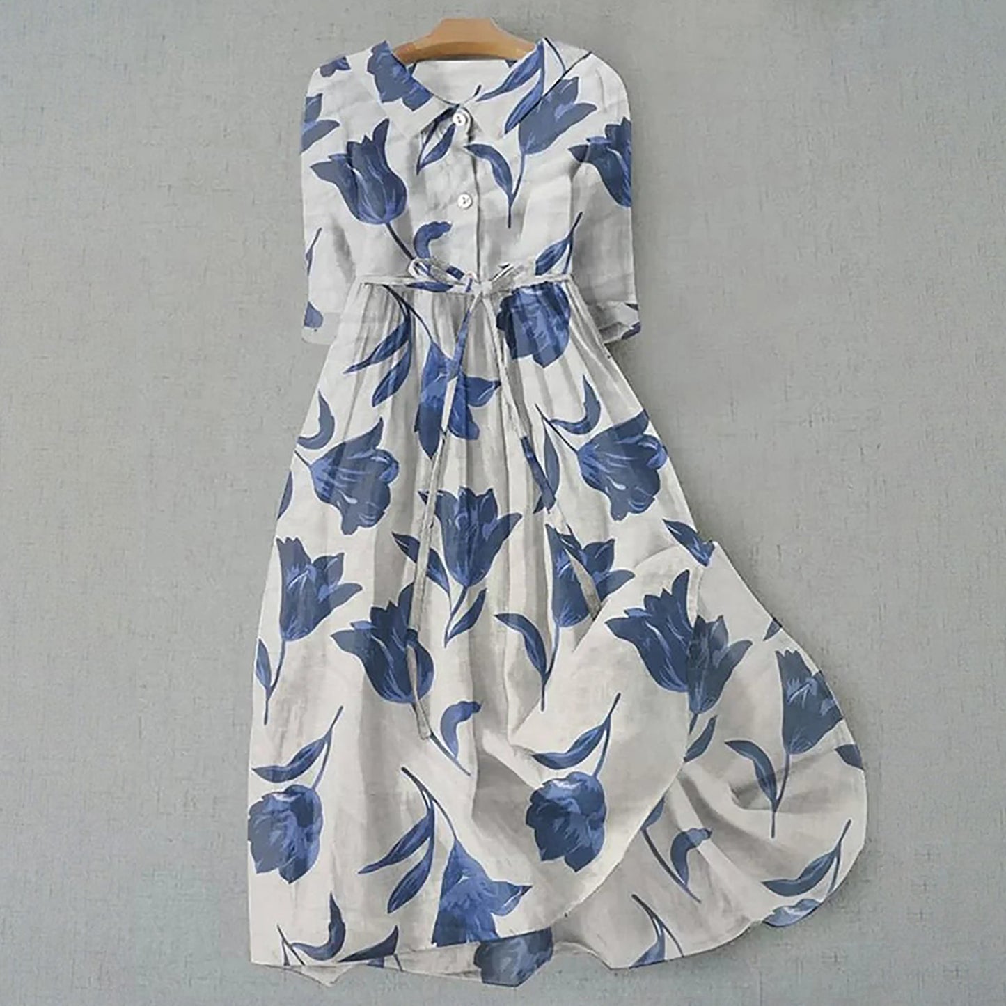 Women's Fashion Personalized Bohemian Printing Dress (Imported)