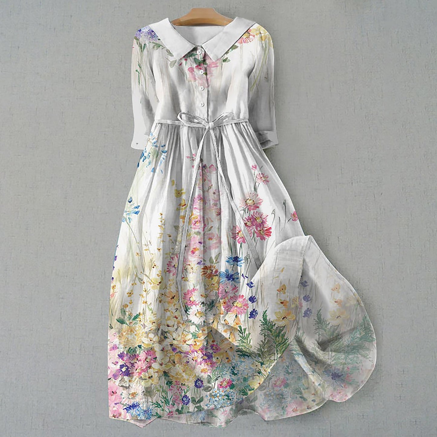 Women's Fashion Personalized Bohemian Printing Dress (Imported)
